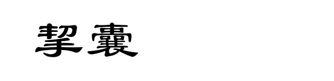 挈囊