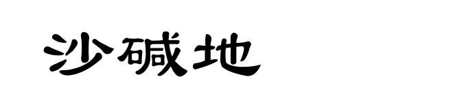 沙碱地