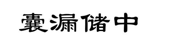 囊漏储中