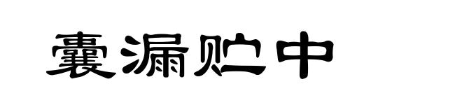囊漏贮中