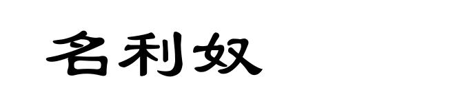 名利奴