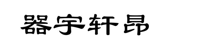 器宇轩昂