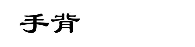 手背