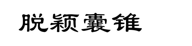 脱颖囊锥