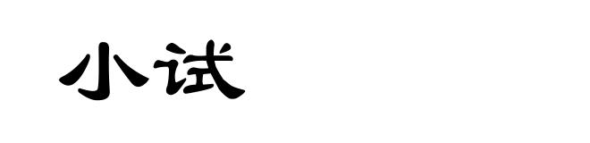 小试