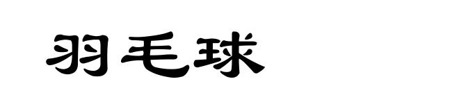 羽毛球