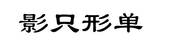 影只形单