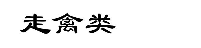走禽类