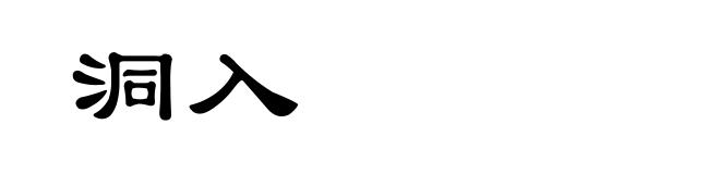 洞入