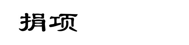 捐项