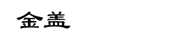 金盖