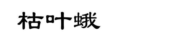 枯叶蛾