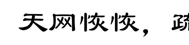 天网恢恢,疏而不漏