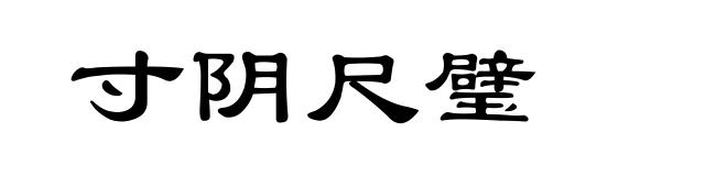 寸阴尺璧