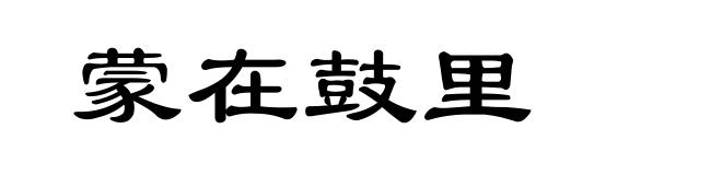 蒙在鼓里