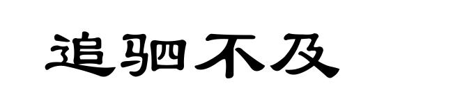 追驷不及
