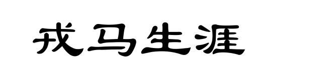 戎马生涯