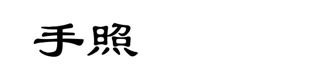 手照