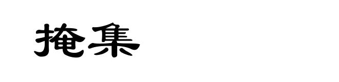掩集