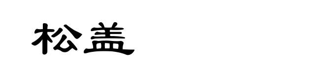 松盖
