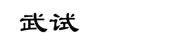武试