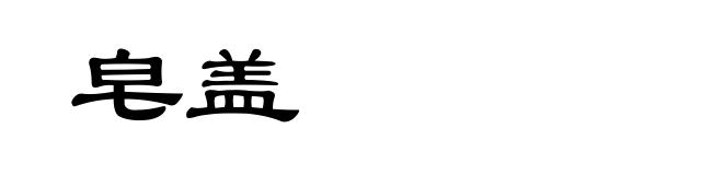 皂盖