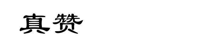 真赞