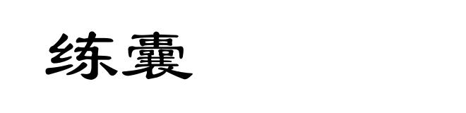 练囊