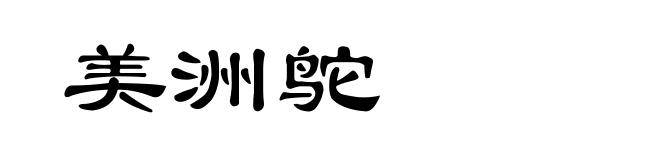 美洲鸵