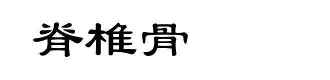 脊椎骨