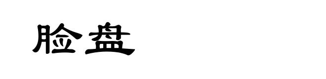 脸盘