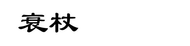 衰杖