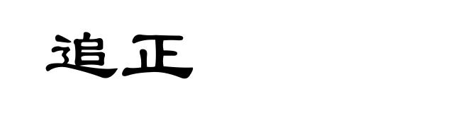 追正