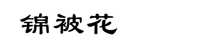 锦被花