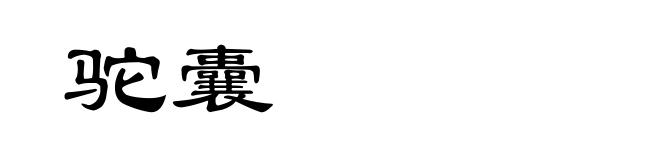 驼囊
