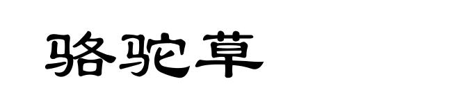 骆驼草
