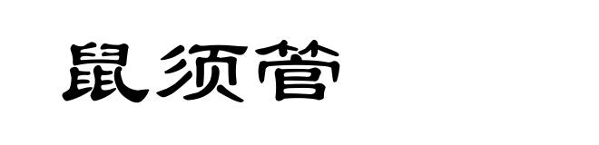 鼠须管