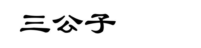 三公子