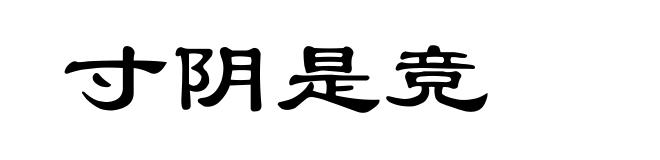 寸阴是竞