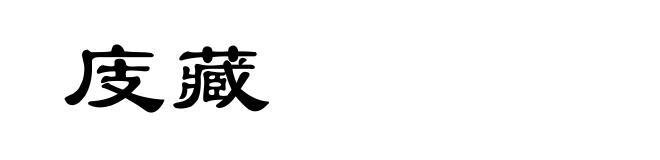 庋藏