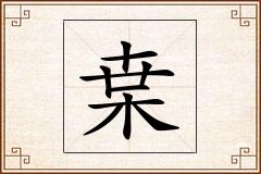 枽怎么写