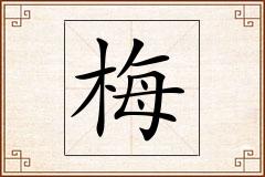 梅怎么写