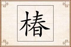 椿怎么写