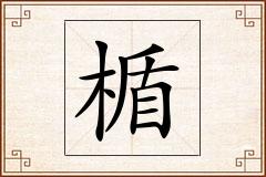 楯怎么写