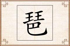 琶怎么写