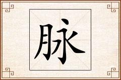 脉怎么写