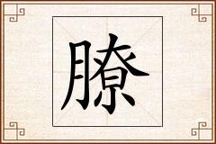膫怎么写
