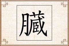 臓怎么写