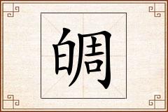 皗怎么写