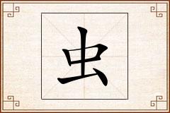 虫怎么写
